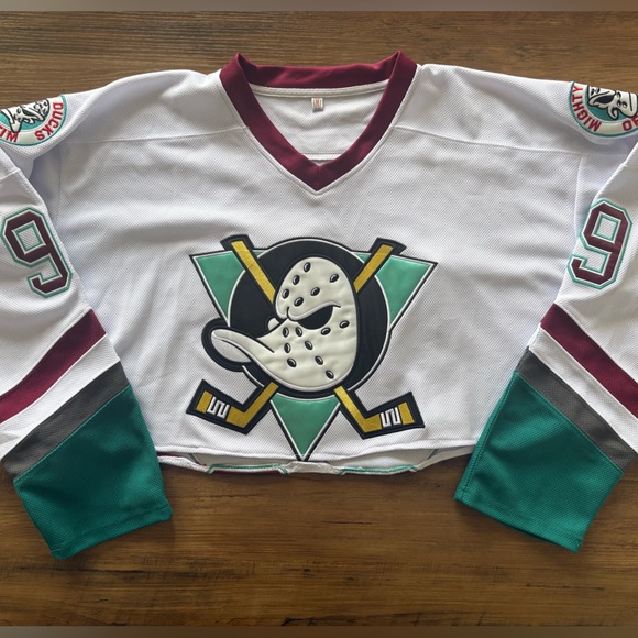 Mighty Ducks Hockey Jersey - White and Green
